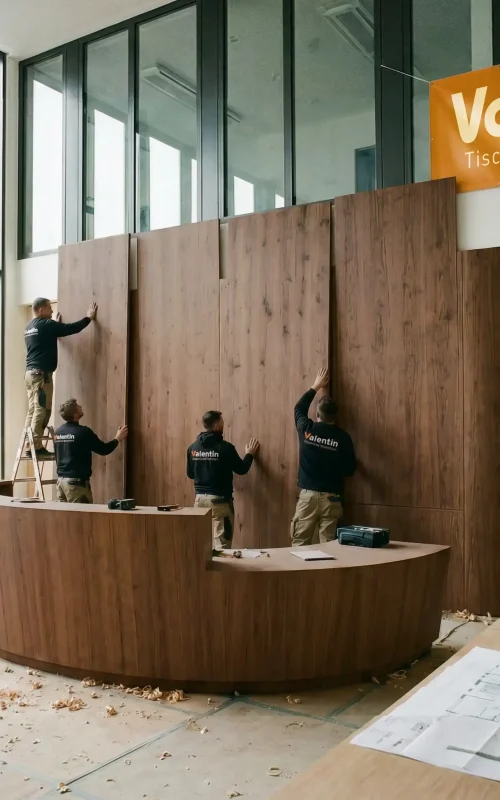 Baustelle-Tischlerei-Valentin-objketbau-nussbaum-2025